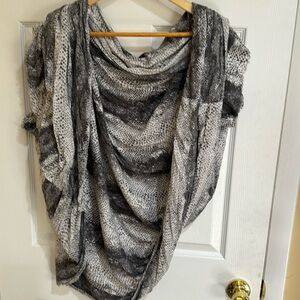 Dotted grey free people cardigan